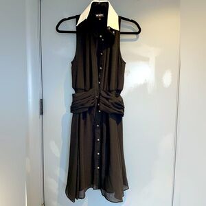Karl Lagerfeld black dress with removable collar.